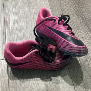 Nike Pink and black soccer cleats